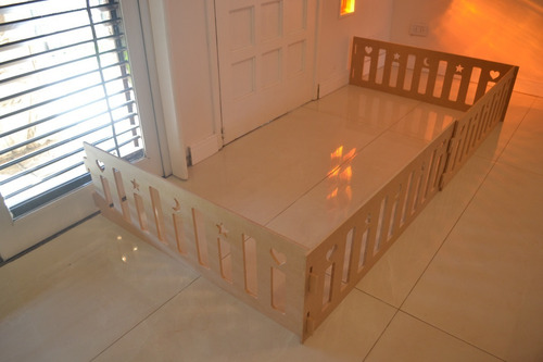 Imagen 5 de 10 de Corralito Corral Bebe Pelotero 100x100x33cm Madera Plegable