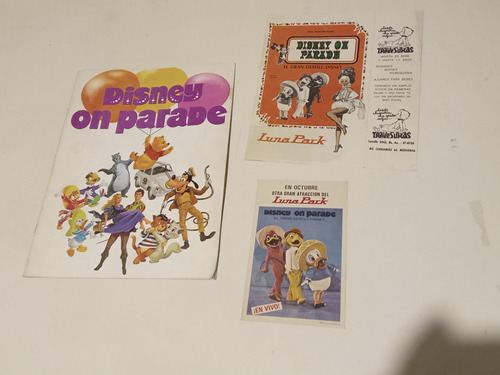 Revista: Programa Disney On Parade. Luna Park 1974