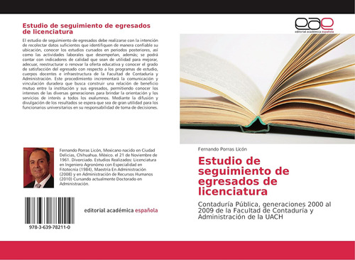 Libro: Estudio Seguimiento Egresados Licenciatura: