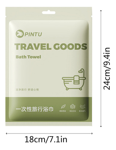 Toalla De Baño De Viaje Desechable, Portátil, Engrosada Y Ag