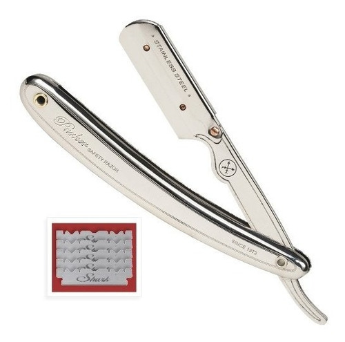 Maquinilla De Afeitar Parker Sr1 Straight Edge De Acero Inox