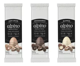 Chocolate Huevos Pascua Baño Reposteria Alpino Tableta 500gr