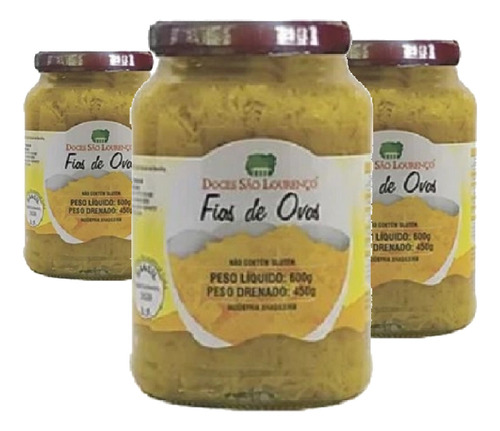 Fio De Ovos São Lourenço 450g ( 3 Und )