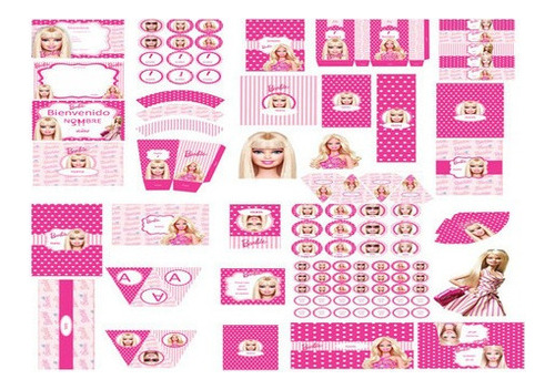Kit Imprimible Para Tu Fiesta De Barbie All Doll Up