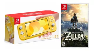Nintendo Switch Lite Amarilla + Zelda Breath Of The Wild