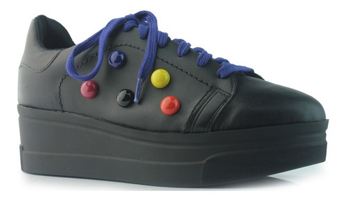 Imagen 2 de 5 de Zapatillas De Cuero De Mujer - Alesia - Ferraro