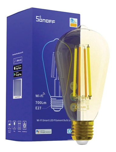 Ampolleta Edison Smart Led Filamento B02 F-st64 Sonoff