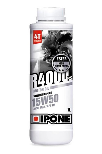 Aceite Semisintético Moto Ipone R4000 Rs 4t 15w50. Ipone