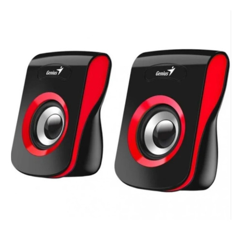 Parlantes Genius Sp-q180 Usb Azul/rojo