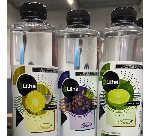 Agua Sabor Piña Coco Lithe Sin Calorías 500 Ml Caja