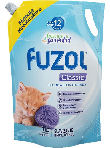 Suavizante Fuzol Clasico 1lt(2uni)super