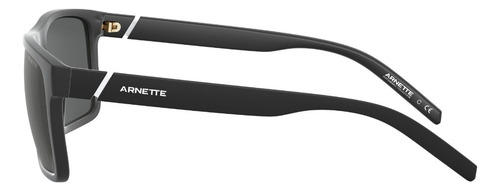 Lente De Sol Arnette 0an4267 Goemon Rectangular Goemon Grey Matte Black Matte Black/white