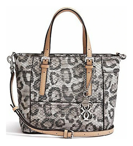 Bolso Cartera Tote Clásico Guess Delaney  Snow Leopard