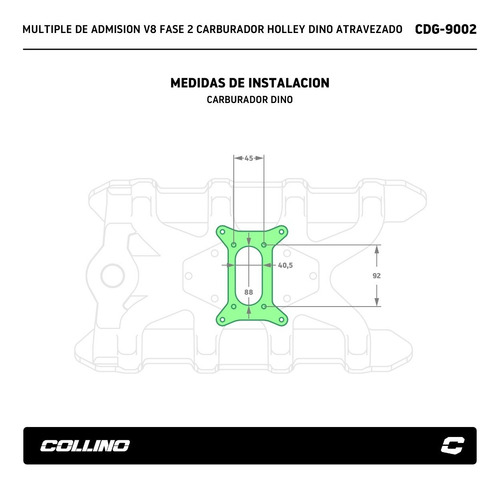 Imagen 3 de 7 de Multiple Admision Collino Ford V8 Fase 2 Holley Dino Cuotas