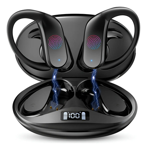 Fone De Ouvido Esportivo Sem Fio Bluetooth Par Todos Celular
