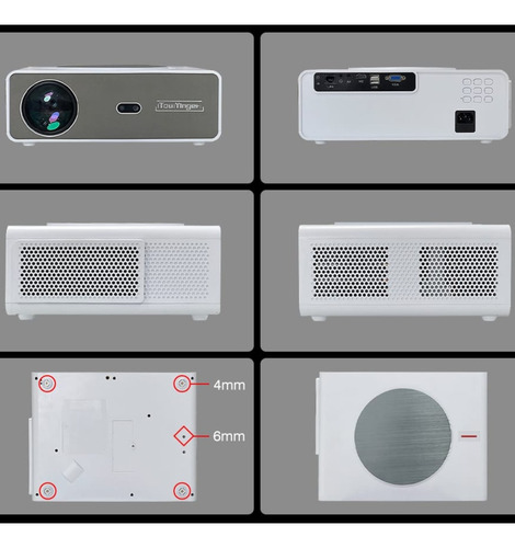Projetor Touyinger Q11w Fhd 28000 Lms Android12 Wifi Espelha