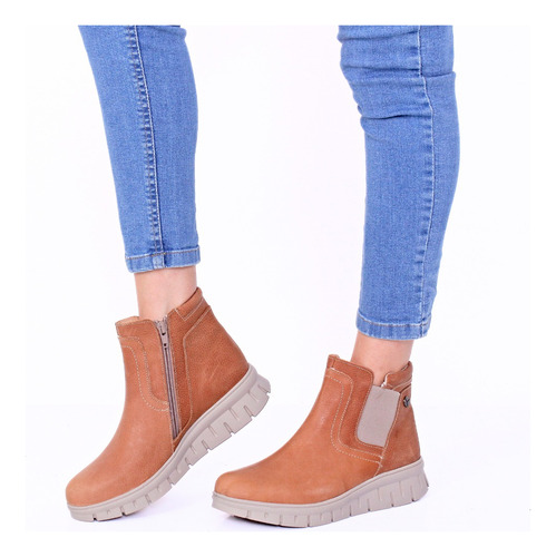 Bota Keady Cuero Genuino Horma Amplia Confort Flexible Rissa