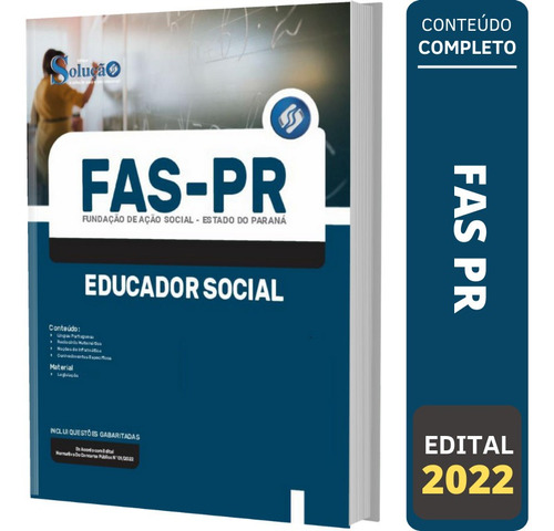Apostila Concurso Fas Pr 2022 - Educador Social