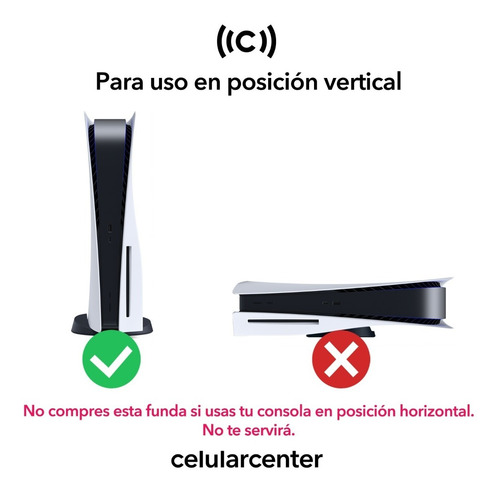 Funda Protección Cubre Polvo Para Ps5 Playstation 5 Vertical