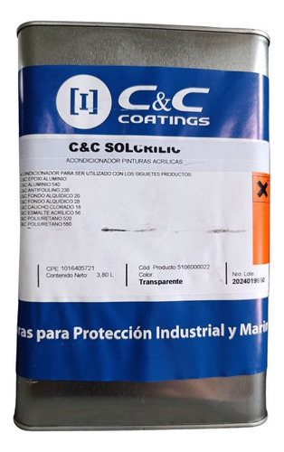 C&c Solquidic (solvente Esmalte Alquidico) Galon