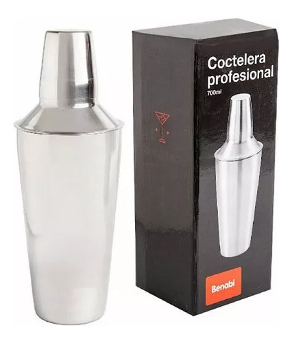 Coctelera 700ml Acero Inoxidable Profesional Barman En Caja