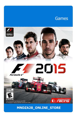 F1 2015 Juego Para Pc Digital Original