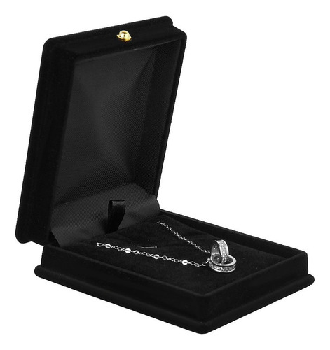1 Caja De Almacenamiento Para Collares Y Joyas De Terciopelo