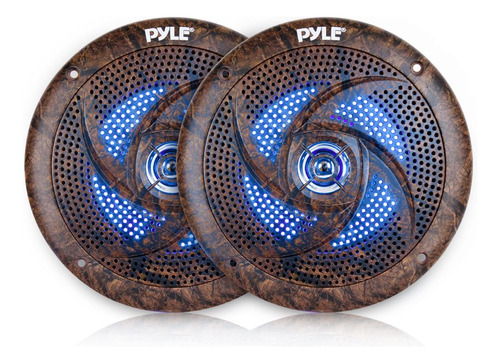 Parlantes O Altavoces Led Marinos Marron Pyle Plmrle64dk