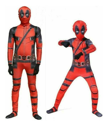 Traje De Juego De Disfraz De Deadpool Para Niños Y Hombres