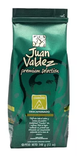 comprar Cafe Juan Valdez Premium Cumbre Descafeinado 340 G Colombia