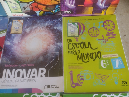 8 Livro 7° Ano 2022 Conquista Matemática + 6 Cadernos (Usado)