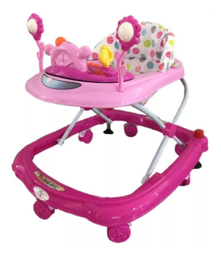 Andadera Para Bebé Interactiva Starkids W-103 Musical Color Rosa