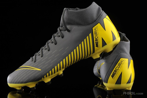 mercurial gris con amarillo