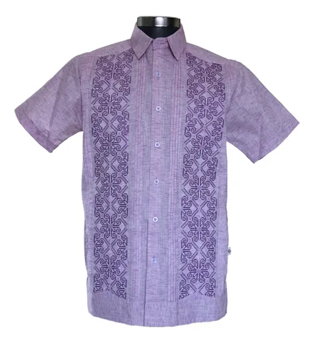 Guayabera lila new arrivals