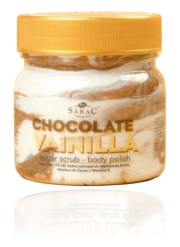 Crema Exfoliante De Azucar Body Scrub Chocolate Y Vainilla