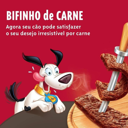 Bifinho De Carne Doguitos 65g Petisco Para Cães Caixa Com 20