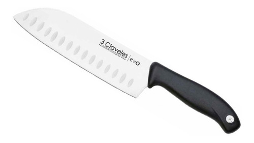 Cuchillo Tres Claveles Santoku Alveolado Evo 18 Cms 1356