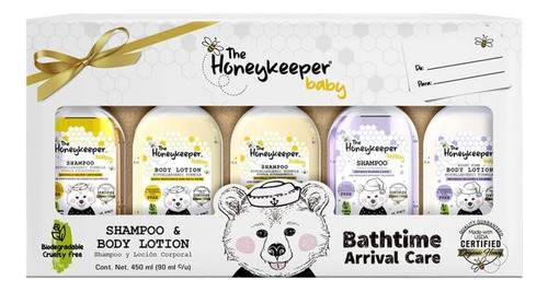 Set The Honeykeeper Con 5 Pz De 90ml 3 Shampoo Y 2 Cremas