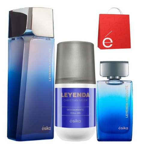 Perfume Leyenda Ésika 100 Ml + Miniatura 10 Ml + Desodorante