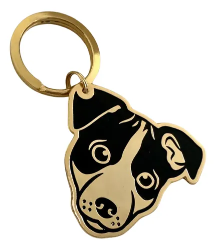 comprar Llavero Perro Jack Russell Bañado En Oro La Pulgada