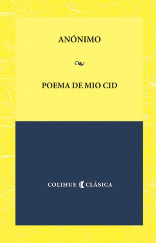 Libro Poema De Mio Cid De Anónimo