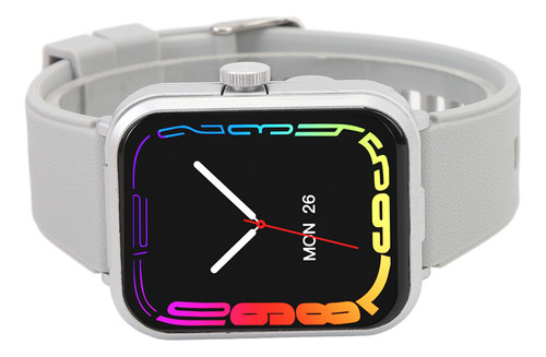 Auriculares Smartwatch Plateados Con Pantalla Táctil A Color