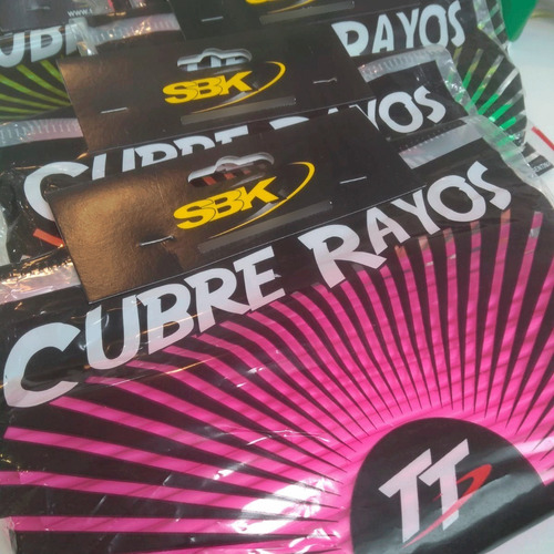Imagen 2 de 3 de Cubre Rayo Sbk Moto Bicicleta Industria Argentina Bicicleta