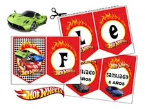 Comprar Kit Imprimible Banderín Feliz Cumple Hot Wheels 
