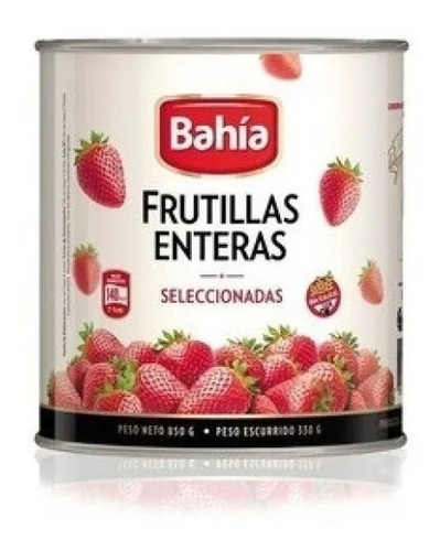 Frutillas Seleccion Enteras En Lata  Peso Neto  850gr Envio