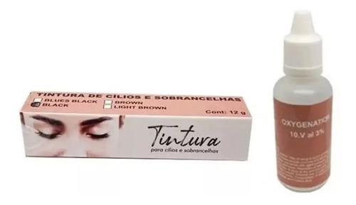 Kit Tinte Para Pestañas Y Cejas + Oxidante - Inconsing Negro