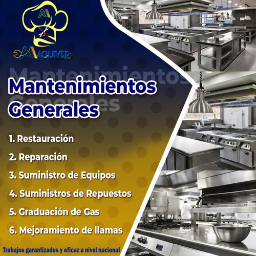 Imagen 8 de 10 de Mantenimiento Cocina Plancha Freidora Horno Marmita Volteo