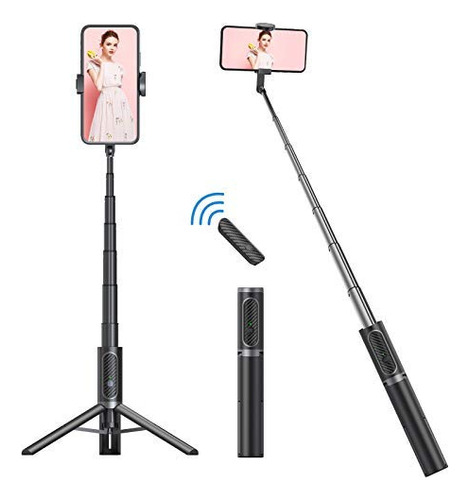 Juyouyi Tripode Para iPhone, Selfie Stick Con Control Remoto