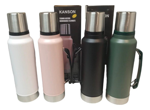 Termo Kanson 1,3 L Acero Inoxidable Pico Matero Manija