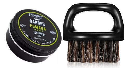 Pack Pomada Mate Barber Primont Y Cepillo Finger Brush